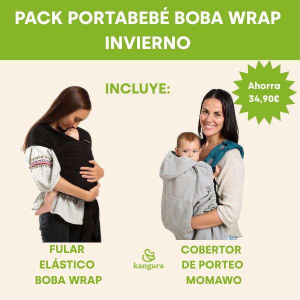 boba.img_alt_prefix Pack Portabebé Boba Wrap Invierno Black + Grey