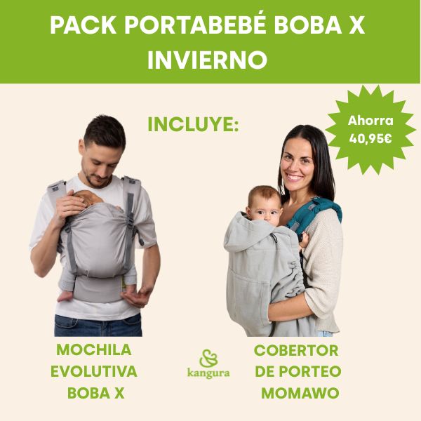 boba.img_alt_prefix Pack Portabebé Boba X Invierno Grey + Grey