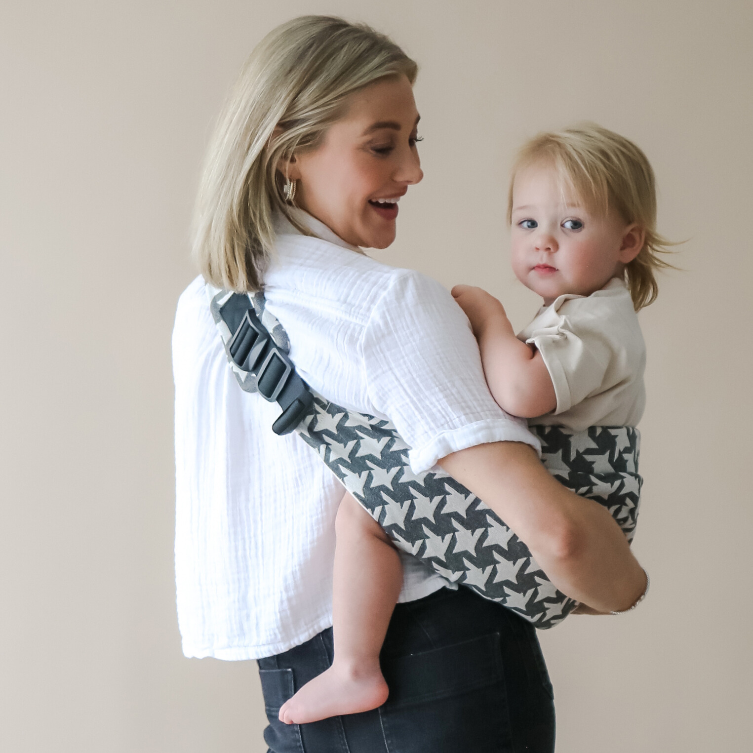 boba.img_alt_prefix Portabebé ligero Boba Buddy Houndstooth