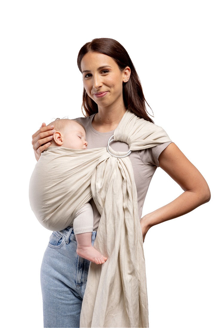 boba.img_alt_prefix Bandolera Portabebé Boba Ring Sling Pampas Beige