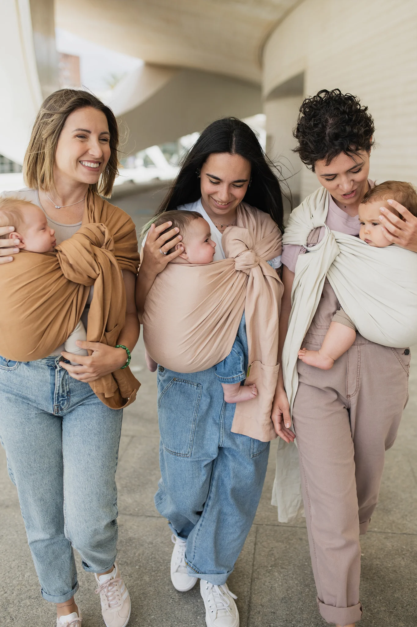 boba.img_alt_prefix Bandolera Portabebé Boba Ring Sling Rye Brown