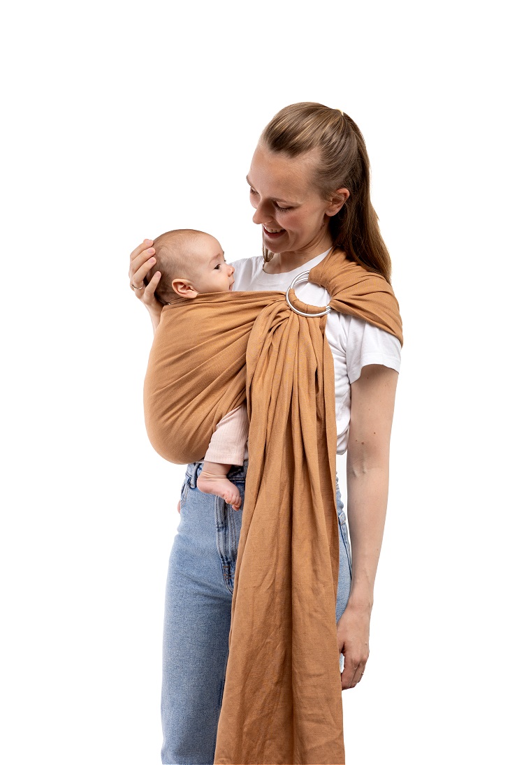 boba.img_alt_prefix Bandolera Portabebé Boba Ring Sling Rye Brown