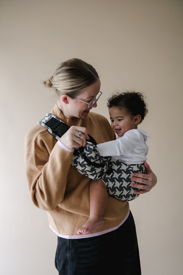 boba.img_alt_prefix Portabebé ligero Boba Buddy Houndstooth